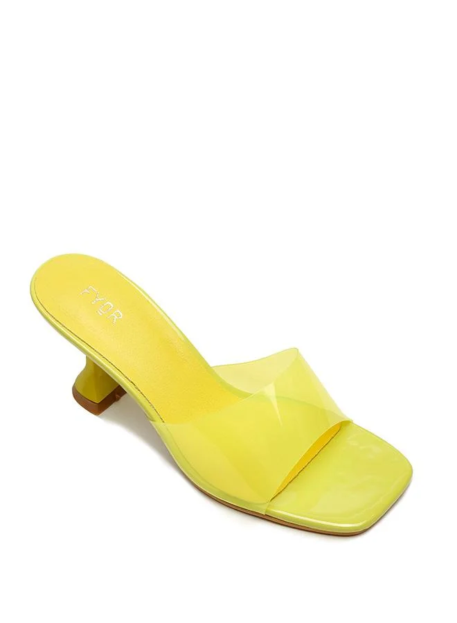 فايور Sculpted Clear Strap Mule XJD 11